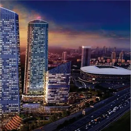 Bogaz Ve Sehir Manzarali Skyland Residence 1+1 Lägenhet *